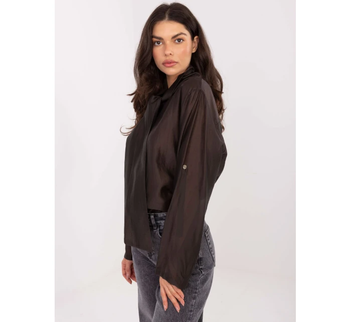 Koszula IT KS model 21787932 ciemny brązowy - FPrice Koszula IT KS model 21787932 ciemny brązowy - FPrice