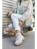 Semišové boty Trapper Tiered Světle šedá Dalles Semišové boty Trapper Tiered Světle šedá Dalles