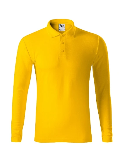 Pique Polo LS polokošile pánská žlutá Pique Polo LS polokošile pánská žlutá
