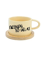 NEBUDU TO DĚLAT - žlutý hrníček makronka 200 ml NEBUDU TO DĚLAT - žlutý hrníček makronka 200 ml