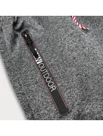 Tmavě šedé krátké pánské kraťasy model 18436097 - J.STYLE Tmavě šedé krátké pánské kraťasy model 18436097 - J.STYLE