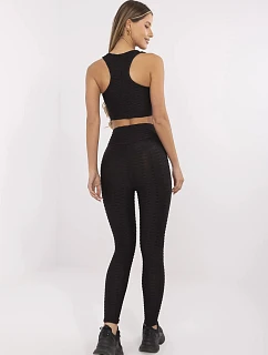 Černý dámský sportovní komplet top a legíny model 21214389 - Factory Price
