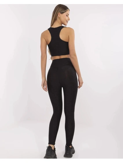 Černý dámský sportovní komplet top a legíny model 21214389 - Factory Price