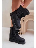 Sněhule na platformě se zipem Big Star model 21678314 Černé - Big Star Shoes