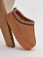 Dětské juniorská sněhule s výšivkou na platformě Camel Jolisse