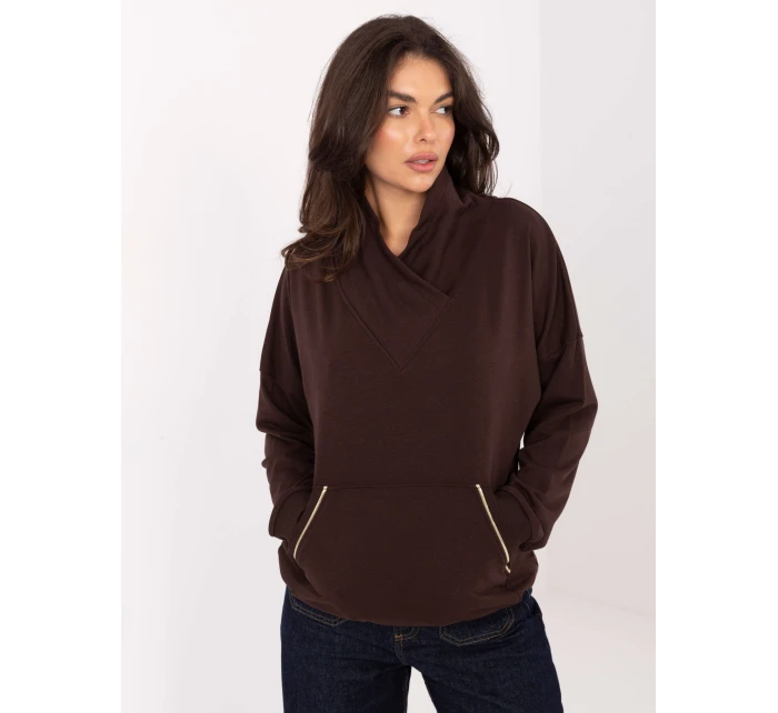 Bluza RV BL model 21334850 ciemny brązowy - FPrice Bluza RV BL model 21334850 ciemny brązowy - FPrice