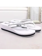 Dámské žabky na podpatku W NN274A726 bílé - Big Star