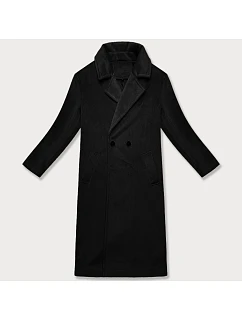 Černý dámský oversize kabát pro přechodné období model 21248416 - J.STYLE