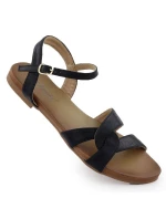 Dámské černé sandály S.Barski KV51-022 Dámské černé sandály S.Barski KV51-022