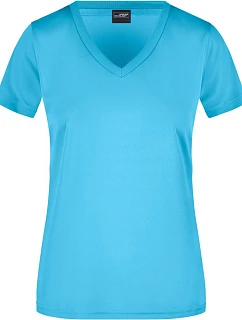 JN Dámské sportovní tričko s výstřihem do V 02.0 turquoise model 22489208 - Daiber