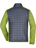 JN Pánská pletená hybridní bunda 02.0 kiwi melange/anthracite melange model 22489342 - Daiber