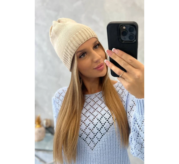 Dámská čepice Berry K344 beige