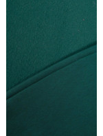 Krátká mikina na zip tmavě zelená