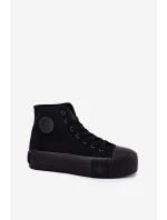 Dámské Tenisky Na Platformě Big Star RR274742 Černé Dámské Tenisky Na Platformě Big Star RR274742 Černé