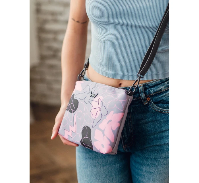 Kabelka VUCH Nuria Flowers Line Grey