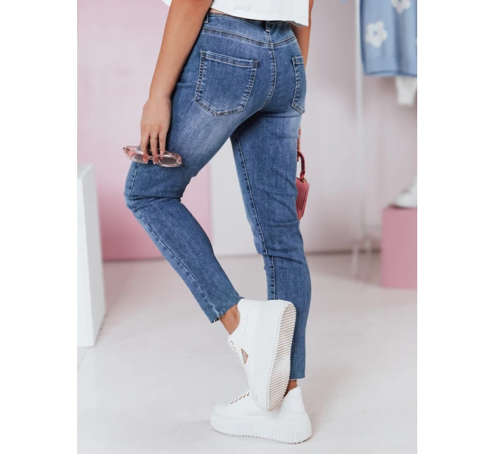 Dámské džínové kalhoty slim fit DENIMFIT navy blue FashionStreet UY2363 Dámské džínové kalhoty slim fit DENIMFIT navy blue FashionStreet UY2363