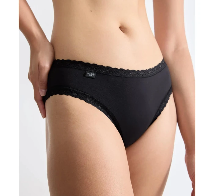 sloggi 24/7 Cotton Lace Hipster C3P - BLACK - SLOGGI BLACK - SLOGGI sloggi 24/7 Cotton Lace Hipster C3P - BLACK - SLOGGI BLACK - SLOGGI