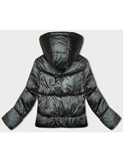 Krátká péřová zimní bunda v army barvě model 21246399 - S'WEST Krátká péřová zimní bunda v army barvě model 21246399 - S'WEST