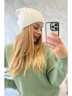 Fleecová čepice Paulina model 18750177 bílá - K-Fashion Fleecová čepice Paulina model 18750177 bílá - K-Fashion