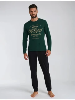 Pyžamo Imress 40952-79X Tmavě zelená a černá - Henderson