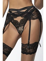Dámské tanga String V-10718 Černá s béžovou - Axami Dámské tanga String V-10718 Černá s béžovou - Axami