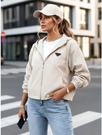 Dámská oversize bunda CATRAL light beige FashionStreet TY4191 Dámská oversize bunda CATRAL light beige FashionStreet TY4191