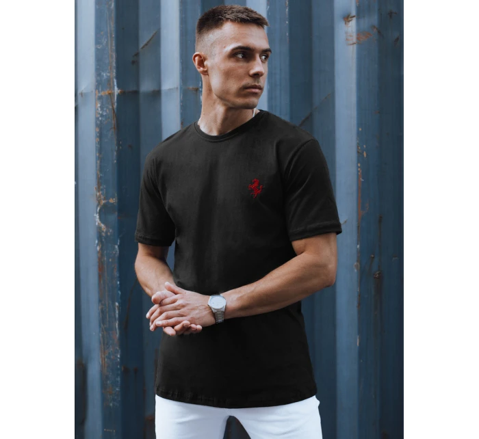 Pánské černé tričko FashionStreet RX5567