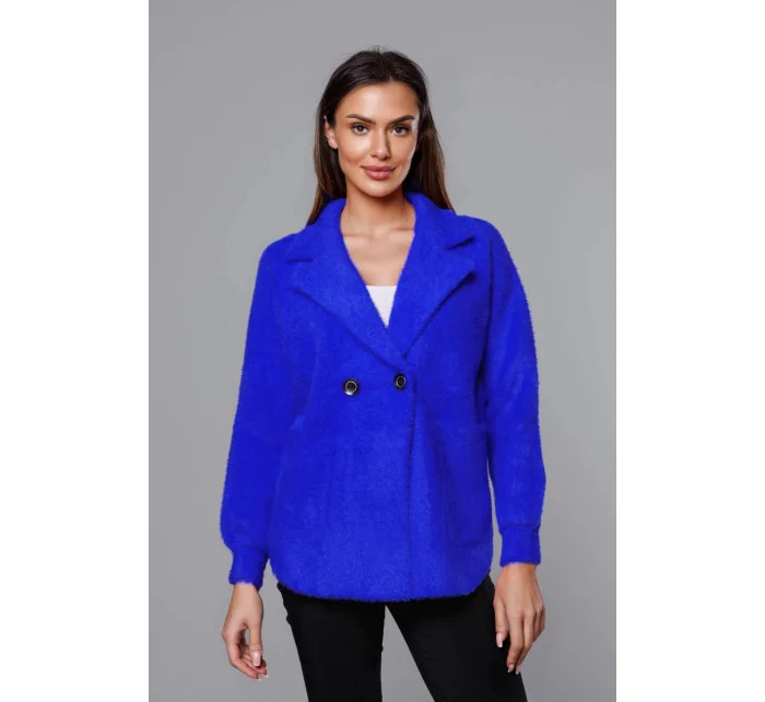 Krátký přehoz přes oblečení typu alpaka v chrpové barvě (CJ65) Krátký přehoz přes oblečení typu alpaka v chrpové barvě (CJ65)