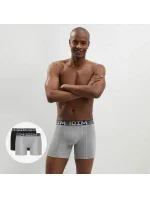 Pánské sportovní boxerky 2 ks DIM 3D FLEX AIR LONG BOXER 2x - DIM - šedá