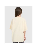 Dívčí tričko oversize s potiskem 4F 4FJRAW25TTSHF3197-12S