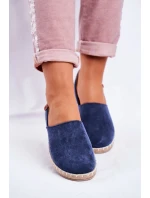 Dámské sametové espadrilky tmavě modré model 21535316 - Boto
