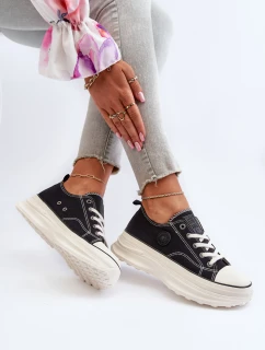 Dámské tenisky na masivní podrážce Big Star model 21653751 Černé - Big Star Shoes