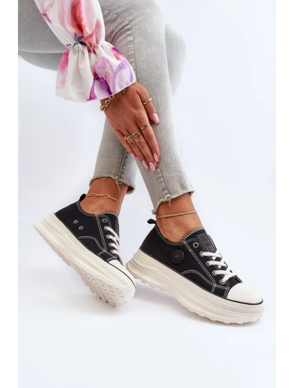 Dámské tenisky na masivní podrážce Big Star model 21653751 Černé - Big Star Shoes Dámské tenisky na masivní podrážce Big Star model 21653751 Černé - Big Star Shoes