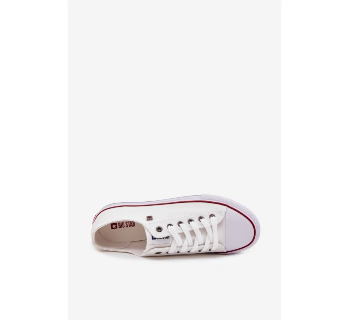 Pánské Nízké Textilní Tenisky Big Star DD174500 Bílé