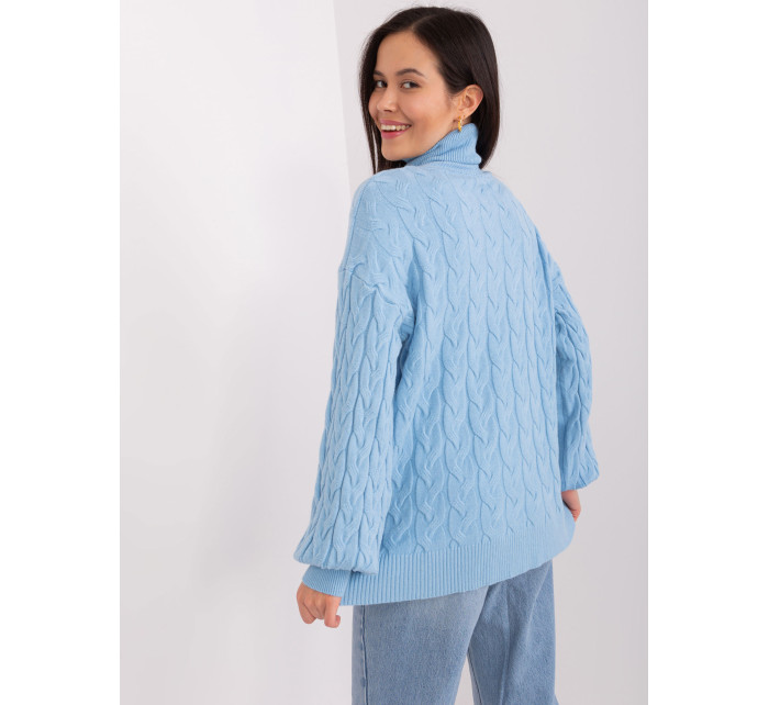Sweter AT SW 2348.88 jasny niebieski