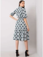 Šaty LK SK 508525.17 bílé a zelené