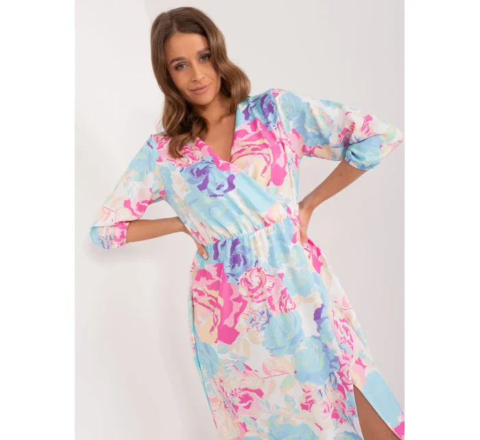 Sukienka WN SK 704 model 21142002 jasny niebieski - FPrice Sukienka WN SK 704 model 21142002 jasny niebieski - FPrice