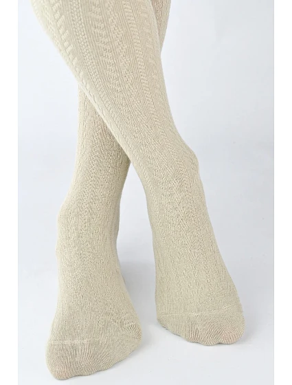 ŽEBROVANÉ PUNČOCHÁČE VE TVARU RYBÍ KOSTI RB012 2-6 LET