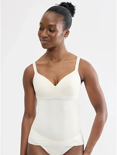 Dámské tílko sloggi ZERO Feel 2.0 THE UP Bra Shirt krémové Silk White - SLOGGI
