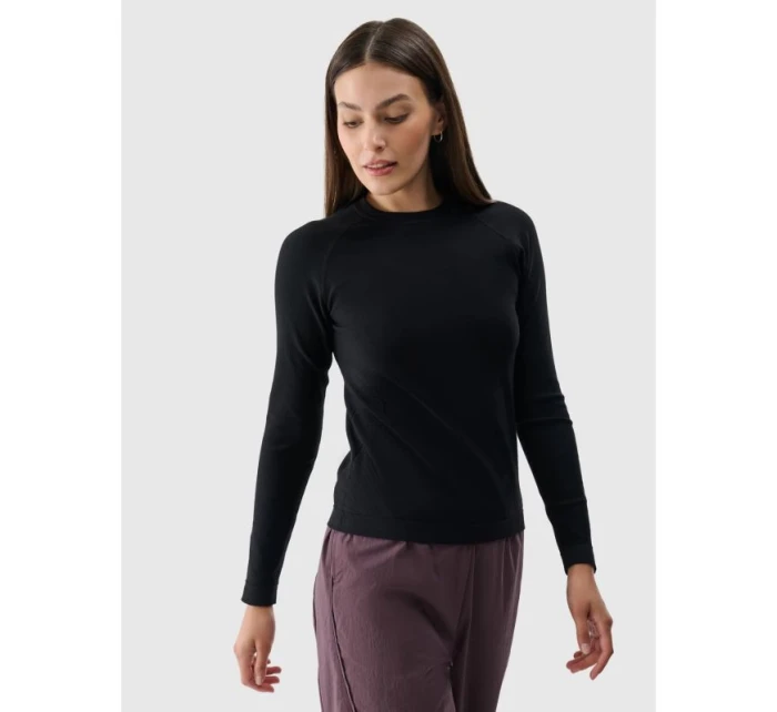 Dámské hladké bezešvé tričko s dlouhým rukávem 4F 4FRSS24TLONF399-20S
