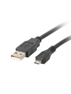 Kabel Lanberg CA-USBM-10CC-0018-BK (USB 2.0 M - Micro USB M; 1,8 m; barva černá)