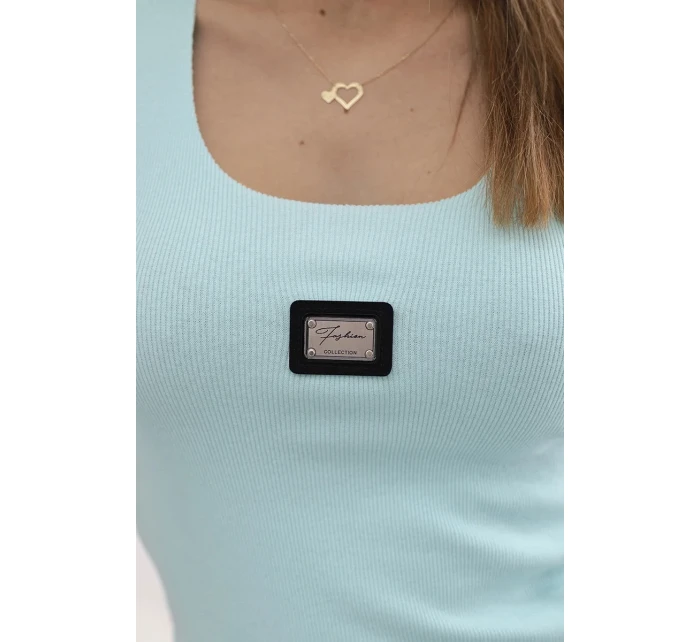 Žebrovaná halenka s model 18743020 - K-Fashion Žebrovaná halenka s model 18743020 - K-Fashion