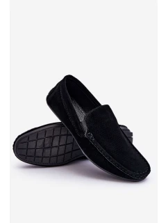 Pánské klasické semišové mokasíny Černe Felixo