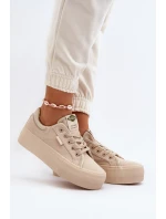 Dámské tenisky na platformě model 21650000 béžové - Lee Cooper