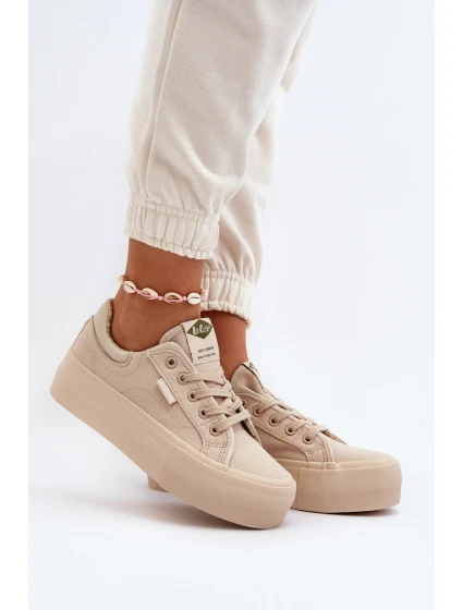 Dámské tenisky na platformě model 21650000 béžové - Lee Cooper
