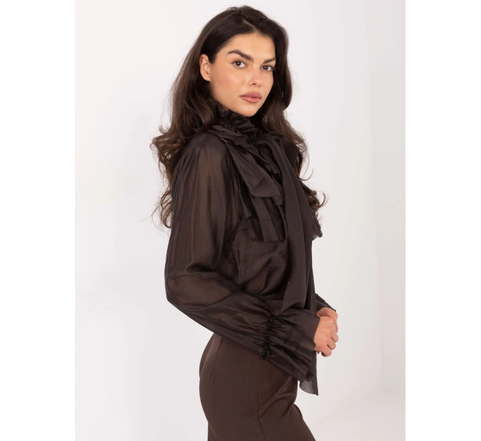 Košile IT KS 28882.03 tmavě hnědá Košile IT KS 28882.03 tmavě hnědá