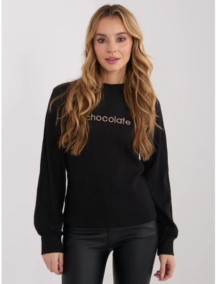 Bluzka RV BZ model 21801811 czarny - FPrice Bluzka RV BZ model 21801811 czarny - FPrice