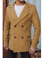 Pánský dvouřadý pískový kabát Dstreet CX0443z