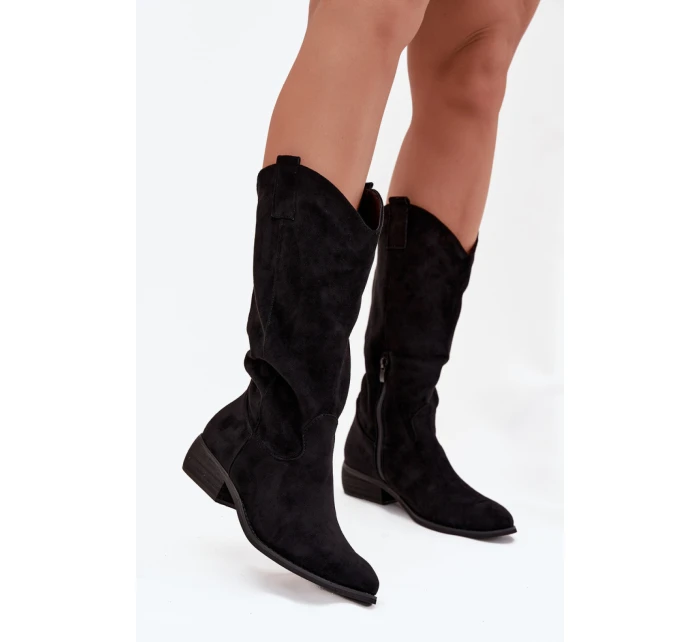 Kozačky na podpatku  model 220715 Step in style