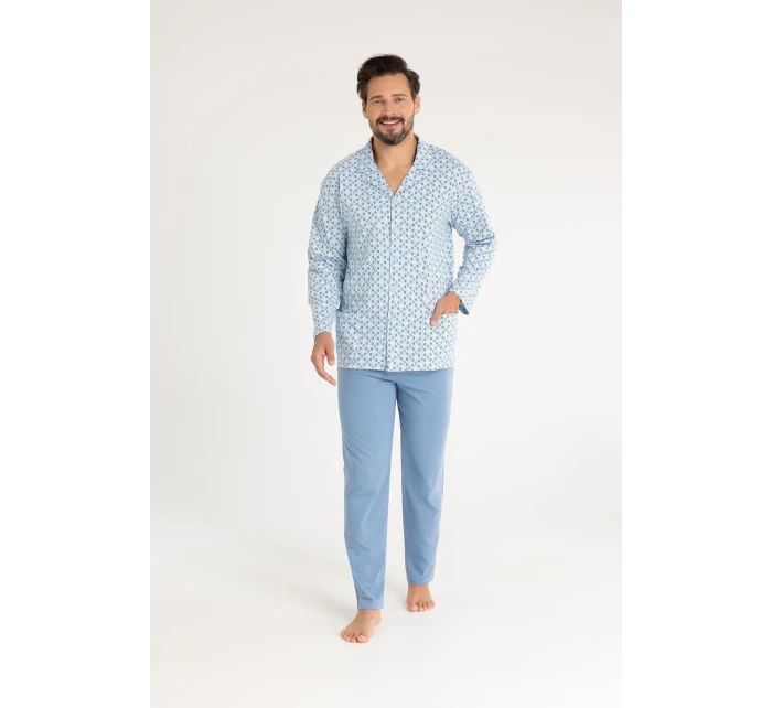 Pyžamo Regina 486 dlouhé/r M-XL Z25/26 pánské rozepínací